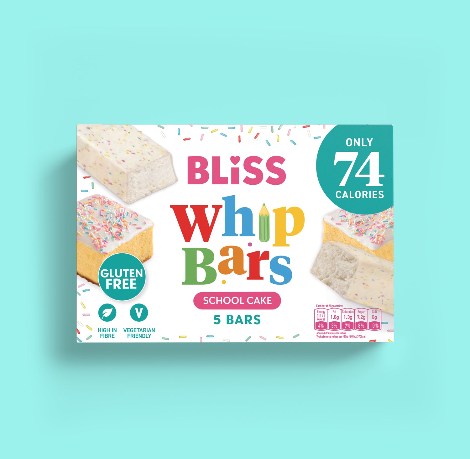 School Cake Whip Bars